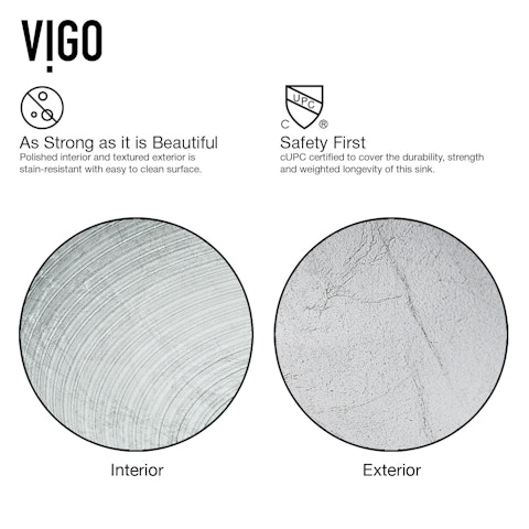 Giovanni Artistic Silver Glass 17 in. L x 17 in. W x 6 in. H Round Vessel Bathroom Sink - image 6 - other