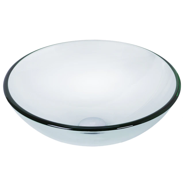 Giovanni Iridescent Glass 17 in. L x 17 in. W x 7 in. H Round Vessel Bathroom Sink - angle 1 - other