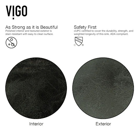 Donatello Artistic Onyx Gray Glass 18 in. L x 13 in. W x 4 in. H Rectangular Vessel Bathroom Sink - image 5 - other