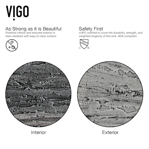 Donatello Artistic Titanium Gray Glass 18 in. L x 13 in. W x 4 in. H Rectangular Vessel Bathroom Sink - image 5 - other