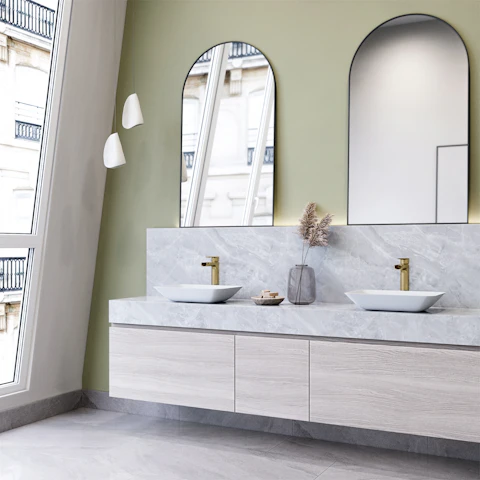 Matte Shell Sottile White Glass 18 in. L x 13 in. W x 4 in. H Rectangular Vessel Bathroom Sink - image 3 - other