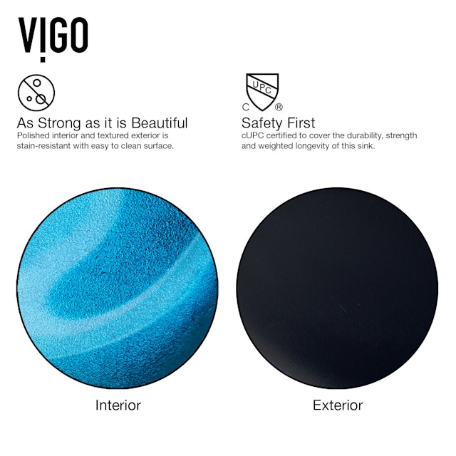 Glass Rectangular Vessel Bathroom Sink in Turquoise Blue with Duris Faucet and Pop-Up Drain - image 7 - other