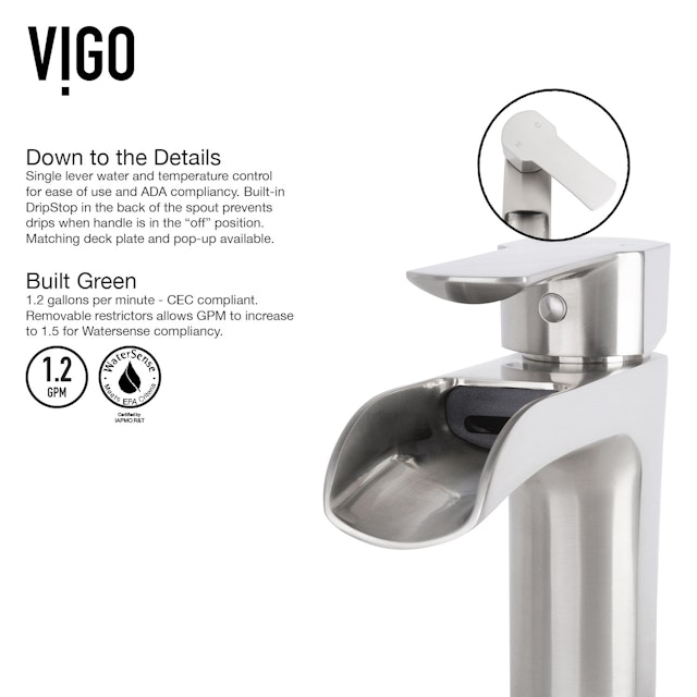 Glass Round Vessel Bathroom Sink in Titanium Gray with Niko Faucet and Pop-Up Drain - image 10 - other