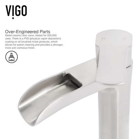 Glass Round Vessel Bathroom Sink in Onyx Gray with Niko Faucet and Pop-Up Drain - image 12 - other