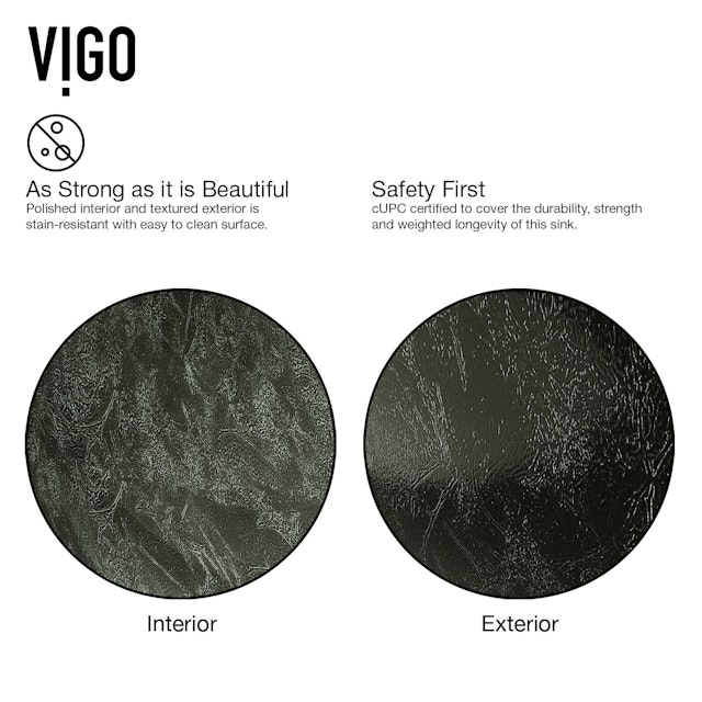 Glass Round Vessel Bathroom Sink in Onyx Gray with Niko Faucet and Pop-Up Drain - image 6 - other