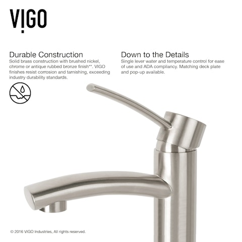 Glass Round Vessel Bathroom Sink in Silver with Milo Faucet and Pop-Up Drain - image 10 - other