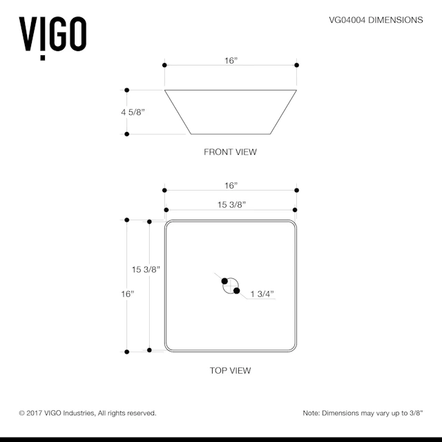 Matte Stone Hibiscus Composite Square Vessel Bathroom Sink in White with Niko Faucet and Pop-Up Drain - angle 10 - other