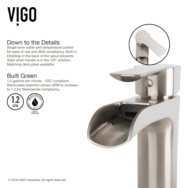 Matte Stone Hibiscus Composite Square Vessel Bathroom Sink in White with Niko Faucet and Pop-Up Drain - angle 11 - other