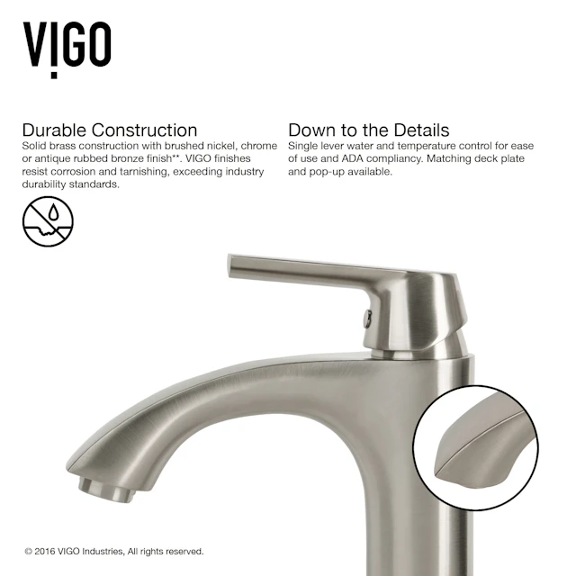 Glass Round Vessel Bathroom Sink in Frosted White with Linus Faucet and Pop-Up Drain - angle 10 - other