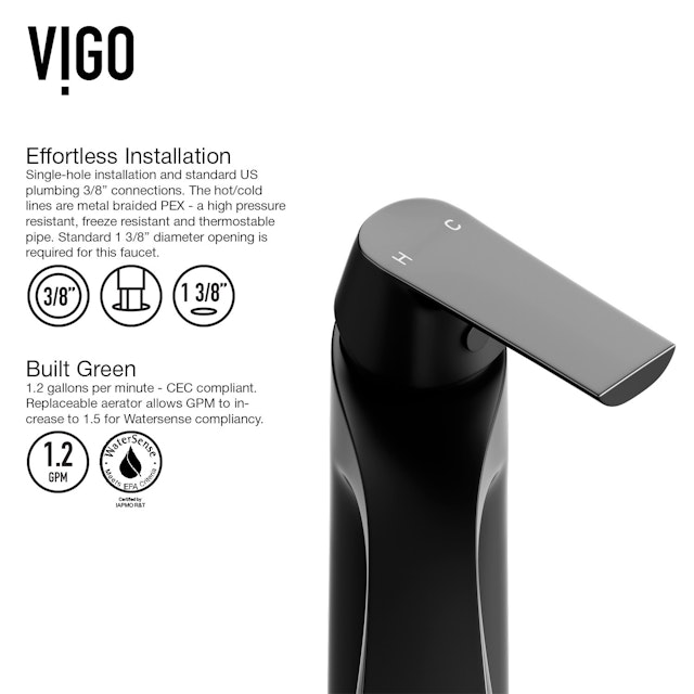 Matte Stone Hibiscus Composite Square Vessel Bathroom Sink in White with Linus Faucet and Pop-Up Drain - image 11 - other