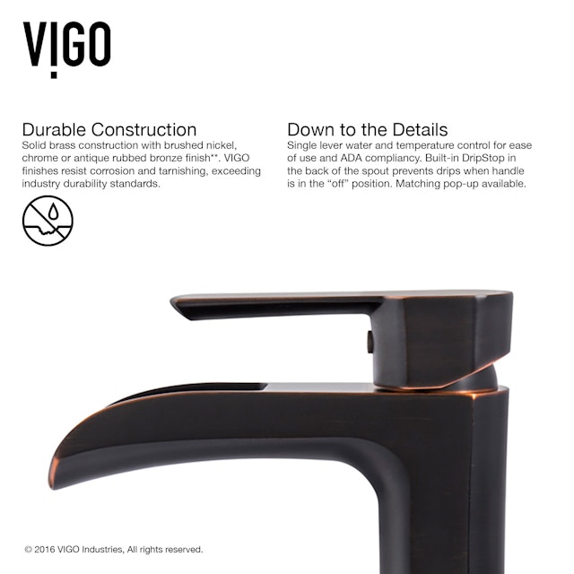 Matte Stone Vinca Composite Rectangular Vessel Bathroom Sink in White with Faucet and Pop-Up Drain in Antique Bronze - image 12 - other