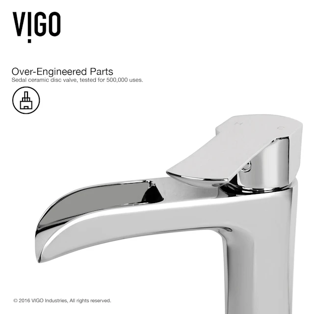 Matte Stone Magnolia Composite Rectangular Vessel Bathroom Sink in White with Niko Faucet and Pop-Up Drain - angle 13 - other