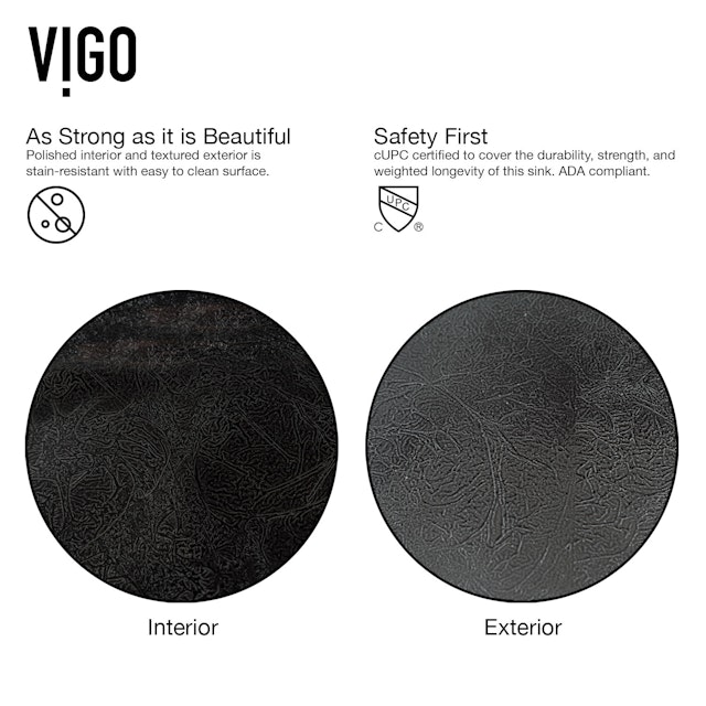 Glass Rectangular Vessel Bathroom Sink in Onyx Gray with Lexington Faucet and Pop-Up Drain - image 6 - other