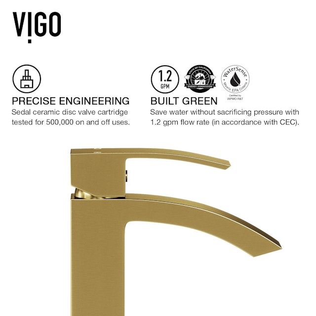 Matte Stone Magnolia Composite Rectangular Vessel Bathroom Sink in White with Faucet and Pop-Up Drain in Matte Gold - image 13 - other