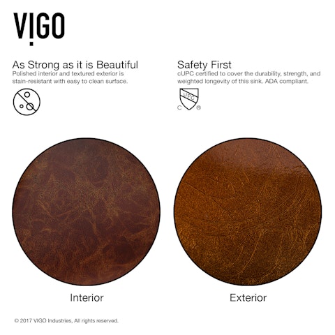 Glass Rectangular Vessel Bathroom Sink in Red/Brown Fusion with Niko Faucet and Pop-Up Drain - image 4 - other