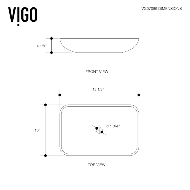Glass Rectangular Vessel Bathroom Sink in Red/Brown Fusion with Niko Faucet and Pop-Up Drain - image 7 - other