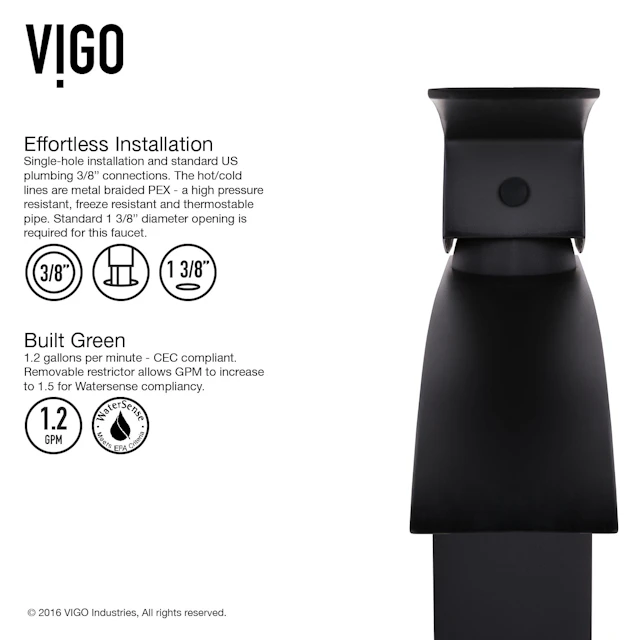 Glass Rectangular Vessel Bathroom Sink in Onyx Gray with Duris Faucet and Pop-Up Drain - angle 8 - other
