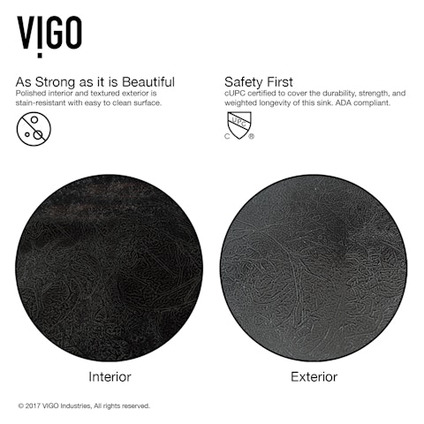 Glass Rectangular Vessel Bathroom Sink in Onyx Gray with Niko Faucet and Pop-Up Drain - image 4 - other