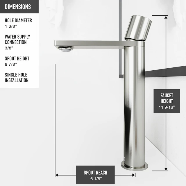 Concreto Stone 22 in. Rectangular Vessel Bathroom Sink in Gray with Gotham Faucet and Pop-Up Drain - angle 10 - other