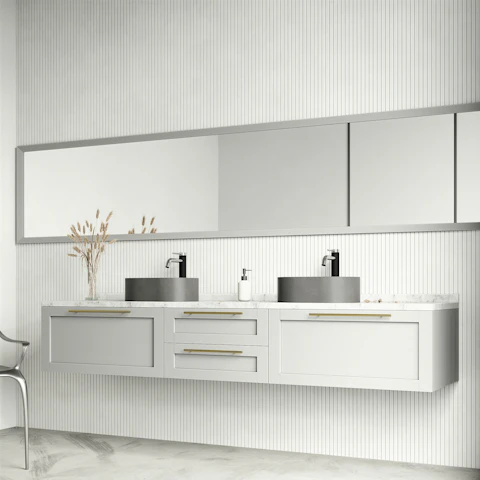 Concreto Stone 16 in. Concrete Oval Vessel Bathroom Sink in Gray with Lexington Faucet and Pop-Up Drain - image 2 - other