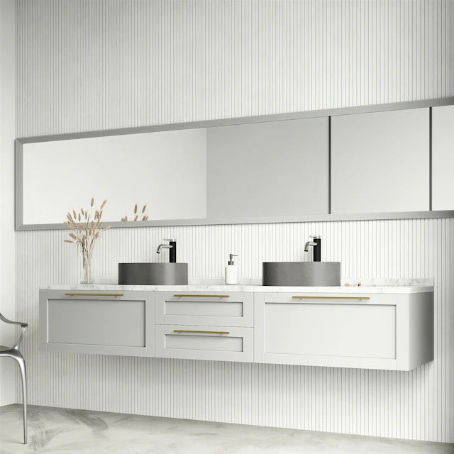 Concreto Stone 16 in. Concrete Oval Vessel Bathroom Sink in Gray with Lexington Faucet and Pop-Up Drain - image 2 - other