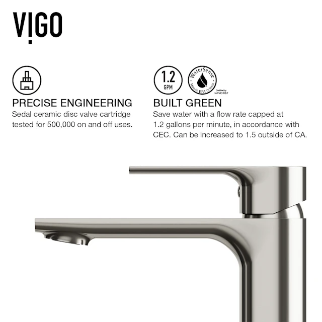 Concreto Stone 24 in. Rectangular Vessel Bathroom Sink in Gray with Norfolk Faucet and Pop-Up Drain - angle 8 - other