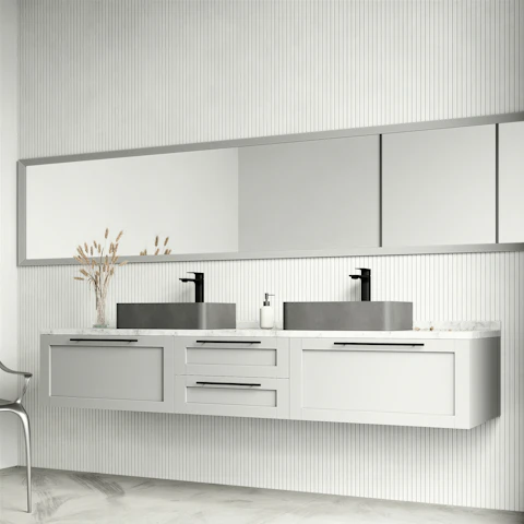 Concreto Stone 20 in. Rectangular Vessel Bathroom Sink in Gray with Norfolk Faucet and Pop-Up Drain - image 2 - other