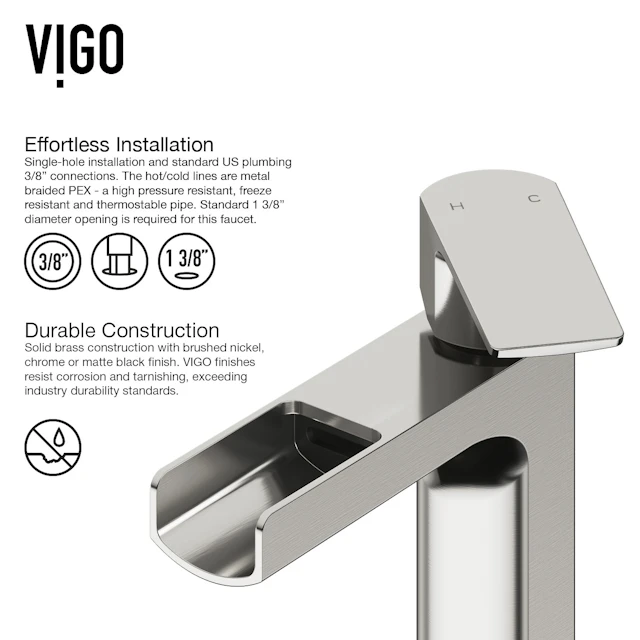 Matte Stone Starr Composite Rectangular Vessel Bathroom Sink in White with Amada Faucet and Drain - angle 9 - other