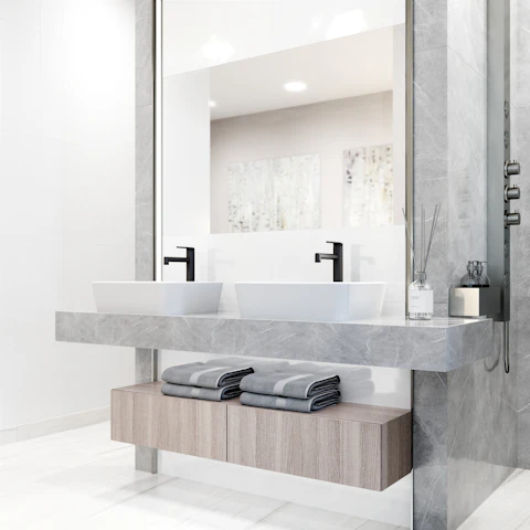 Matte Stone Marigold Composite Rectangular Vessel Bathroom Sink in White with Faucet and Pop-Up Drain - image 2 - other