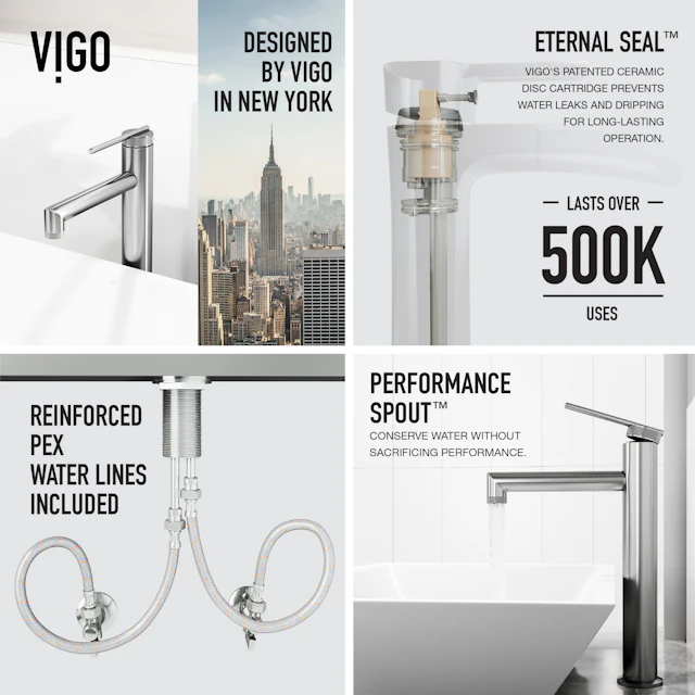 Matte Stone Vinca Composite Rectangular Vessel Bathroom Sink in White with Faucet and Pop-Up Drain - image 9 - other