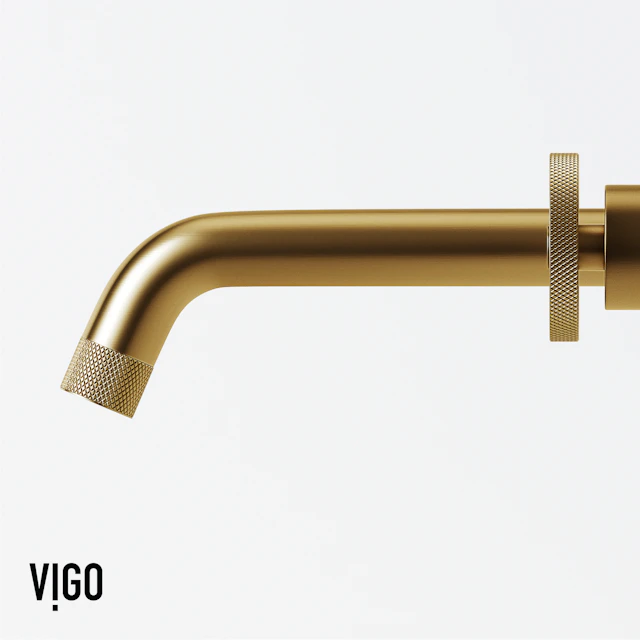 Matte Shell Sottile Glass Rectangular Vessel Bathroom Sink in Black with Wall-Mount Faucet and Drain in Matte Gold - image 10 - other