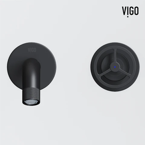 Matte Stone Anvil Composite Round Vessel Bathroom Sink in White with Wall-Mount Faucet and Pop-Up Drain - image 10 - other