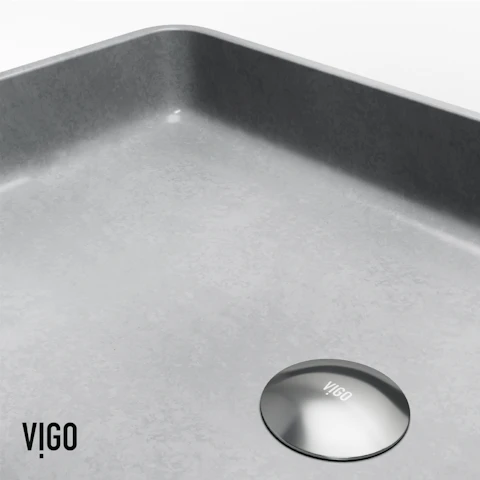 Concreto Stone Rectangular Bathroom Sink With Vessel Faucet - image 8 - other