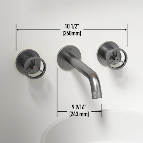 Concreto Stone Round Bathroom Sink With Wall Mount Faucet - image 13 - other
