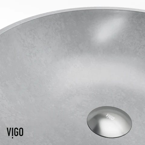 Concreto Stone Round Bathroom Sink With Wall Mount Faucet - image 8 - other