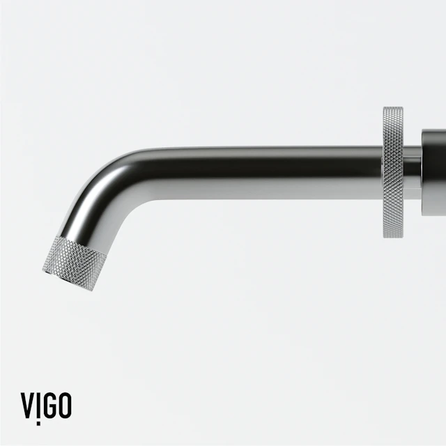 Concreto Stone Round Bathroom Sink With Wall Mount Faucet - angle 9 - other