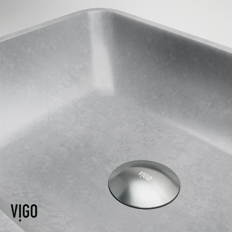 Concreto Stone Rectangular Vessel Bathroom Sink and Vessel Faucet - image 9 - other