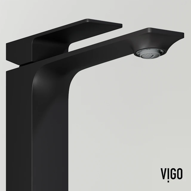 Concreto Stone Rectangular Vessel Bathroom Sink and Faucet - angle 12 - other