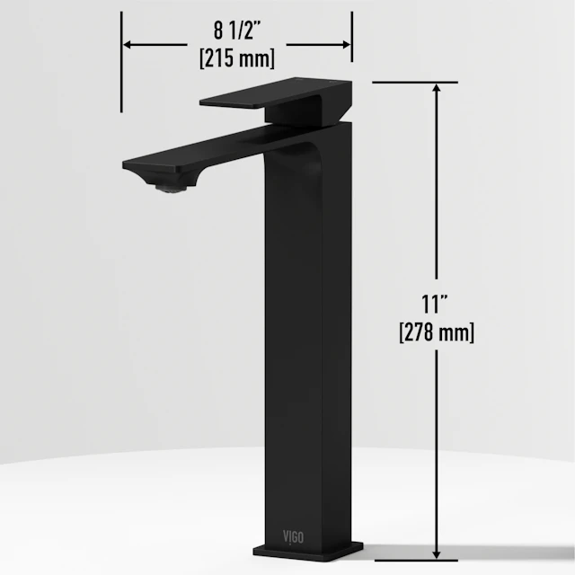 Concreto Stone Rectangular Vessel Bathroom Sink and Faucet - angle 15 - other