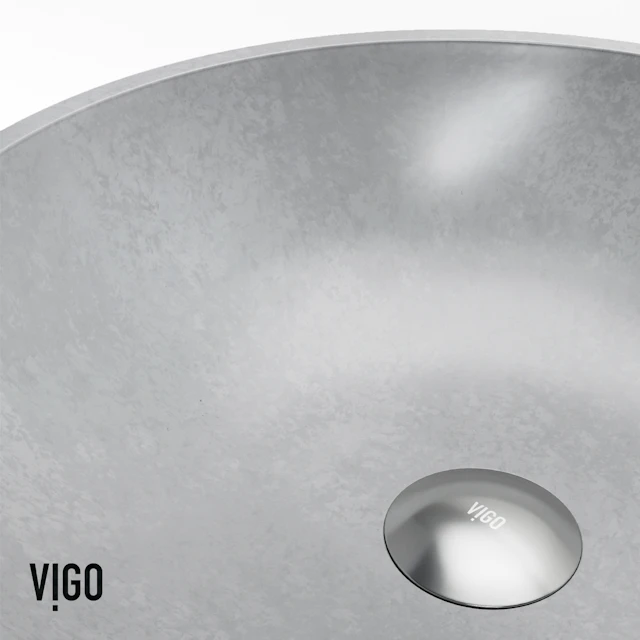 Concreto Stone Round Vessel Bathroom Sink and Faucet - angle 9 - other