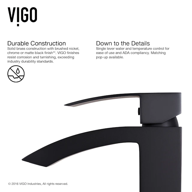 Glass Round Vessel Bathroom Sink in Onyx Gray with Duris Faucet and Pop-Up Drain - angle 10 - other