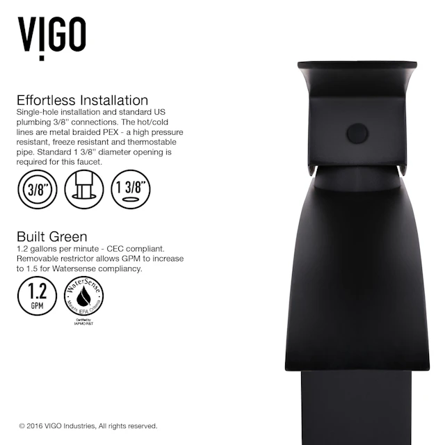Glass Round Vessel Bathroom Sink in Onyx Gray with Duris Faucet and Pop-Up Drain - angle 9 - other