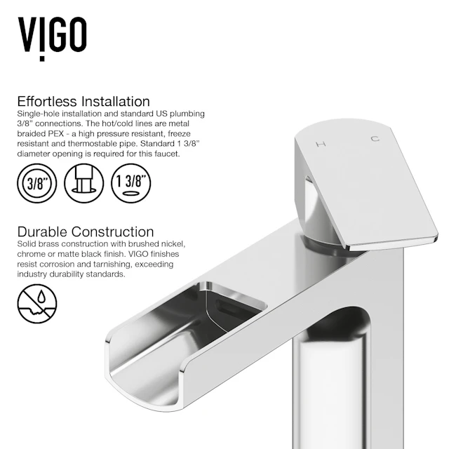 Matte Stone Hibiscus Composite Square Vessel Bathroom Sink in White with Amada Faucet and Pop-Up Drain - angle 12 - other